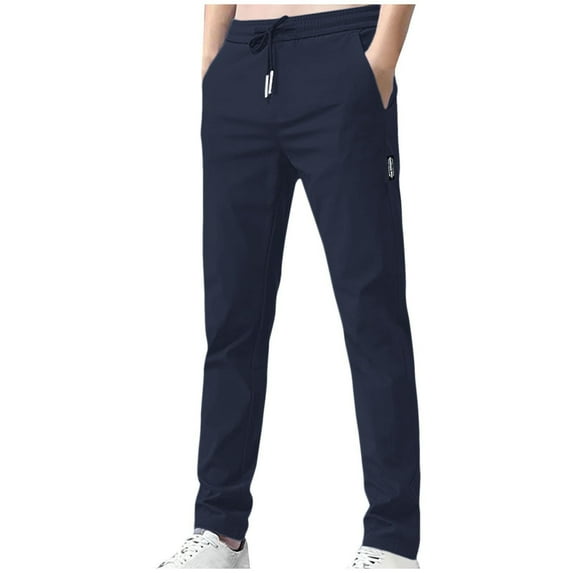 Cavosen Men's Long Pant Fleece Breathable Trousers with Pockets Sport Solid Color Soft Athletic Trendy Sweatpants
