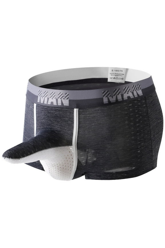 Mens Boxers Underwear Cooling Quick Dry Breathable Seamless Waistband Briefs Lightweight Summer Classic Underpants