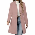 thumbnail image 1 of Cavosen Mens Pea Coat Winter Thicken Wool Notch Lapel Single Breasted Long Pea Coat with Pocket Long Sleeve Solid Oversized Jackets Soft Warm Casual Outwear, 1 of 9