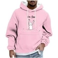 thumbnail image 1 of Cavosen Oversized Hoodie for Men Big and Tall Long Sleeve Loose Hoodie with Pocket Graphic Stretch Drawstring Sweatshirt Workout Tops, 1 of 5