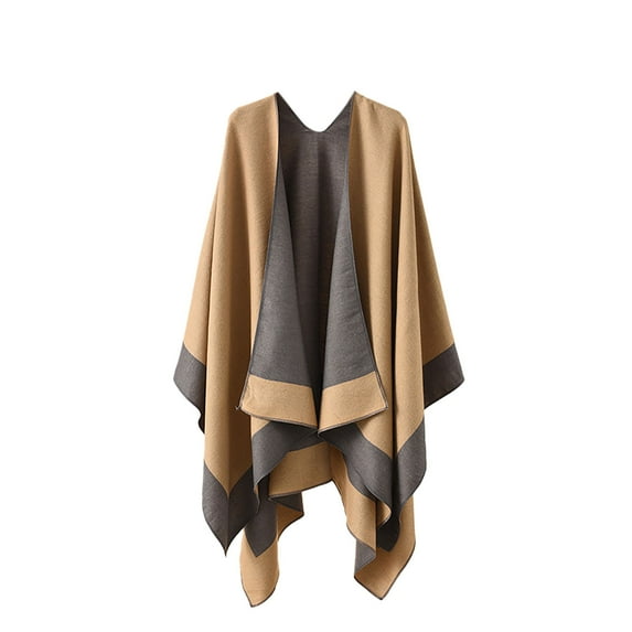 Cavosen Pashmina Shawl Wraps for Women Knit Vintage Cardigan Cape Solid Soft Open Front Scarves Casual Fall Everyday Wear