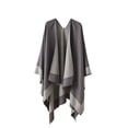 thumbnail image 1 of Cavosen Pashmina Shawl Wraps for Women Knit Vintage Cardigan Cape Solid Soft Open Front Scarves Casual Fall Everyday Wear, 1 of 3