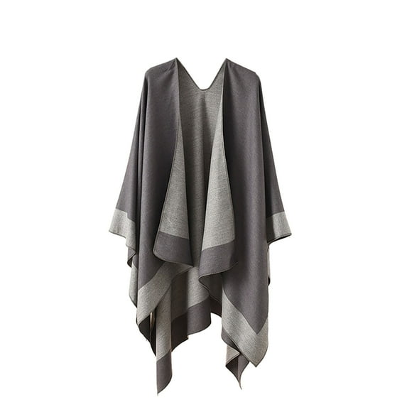 Cavosen Pashmina Shawl Wraps for Women Knit Vintage Cardigan Cape Solid Soft Open Front Scarves Casual Fall Everyday Wear