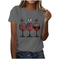 thumbnail image 1 of Cavosen Patriotic Shirts July 4th Shirts for Women Short Sleeve Crew Neck Independence Day Tee Red White and Blue Graphic Shirt Summer Loose Tops, 1 of 4