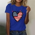 thumbnail image 1 of Cavosen Patriotic Shirts for Women Petite Red White and Blue Short Sleeve Crewneck Shirts USA Flag Graphic Tops Lady S Patriotic Casual T Shirts Independence Day Tunic Tees 2025 Patriotic Outfits, 1 of 4