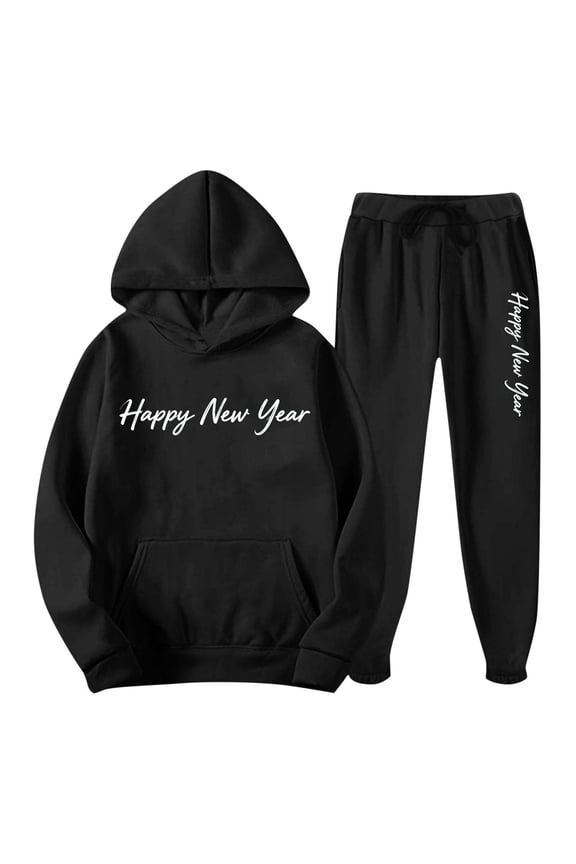 Petite Lounge Sets for Men Long Sleeve Hoodie Solid Sweatpants Graphic Lightweight Vacation Sweatsuit