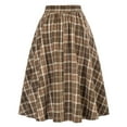 thumbnail image 1 of Cavosen Plaid Skirts High Waist Mini Skirts A Line Short Skirts Trendy Cute Date Night Cocktail Party Skirt, 1 of 5