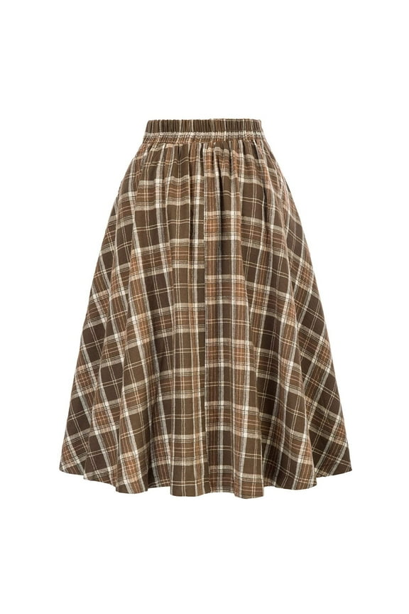 Plaid Skirts High Waist Mini Skirts A Line Short Skirts Trendy Cute Date Night Cocktail Party Skirt