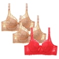 thumbnail image 1 of Cavosen Plus Size Bras Wireless Bras Push Up Solid Stretch Bralettes Spaghetti Strap Breathable Everyday Underwear, 1 of 2