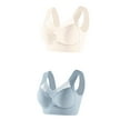 thumbnail image 1 of Cavosen Plus Size Bras for Women Wireless Bras Push Up Lightly Padded Solid Stretch Bralettes Wide Straps Breathable Tshirt Everyday Underwear, 1 of 2