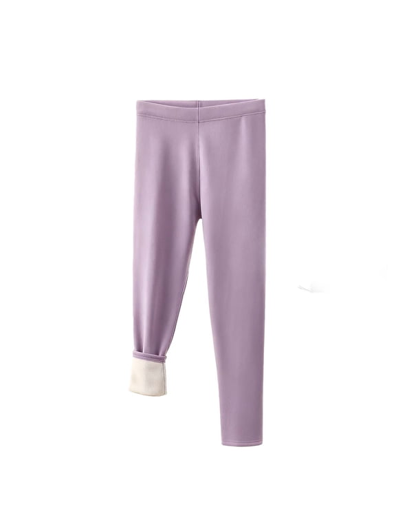 Plus Size Leggings Fleece Seamless High Waisted Full Length Pants Solid Butt Lifting Pants Buttery Soft Stretch Thick Comfortable Pants
