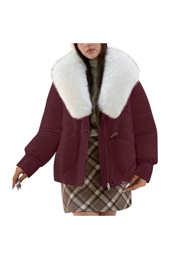 Plus Size Winter Coat Lightweight Winter Warm Short Down Jacket Packable Packable Coat Casual Insulated Travel Outerwear