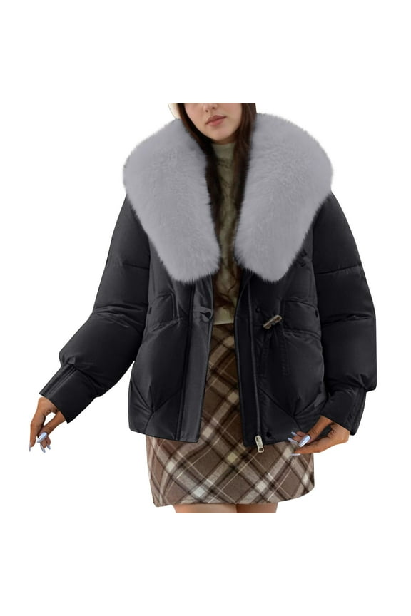 Plus Size Winter Coat Lightweight Winter Warm Short Down Jacket Packable Packable Coat Casual Insulated Travel Outerwear