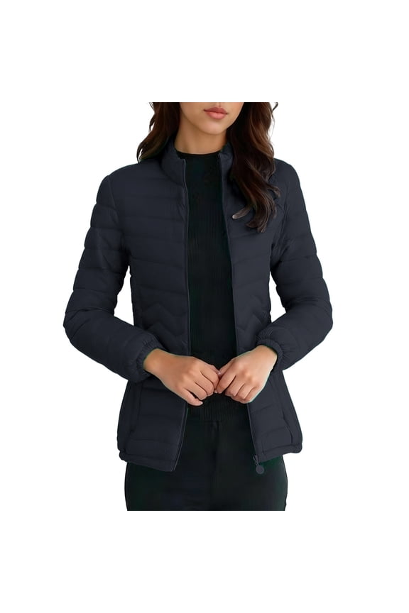 Plus Size Womens Winter Coats Lightweight Winter Warm Long Down Jacket Packable Packable Coat Trendy Insulated Travel Outerwear