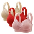thumbnail image 1 of Cavosen Push up Bras Lace Wireless Supportive Bras Solid Stretch Bralettes Wide Straps Breathable Sleep Underwear, 1 of 8