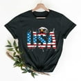 thumbnail image 1 of Cavosen Red White and Blue T Shirts Women Petite Patriotic Short Sleeve Round Neck Tops American Flag Print T Shirts Lady XL Independence Day Casual Shirts 4th of July Tunic Tees Patriotic Outfits, 1 of 7