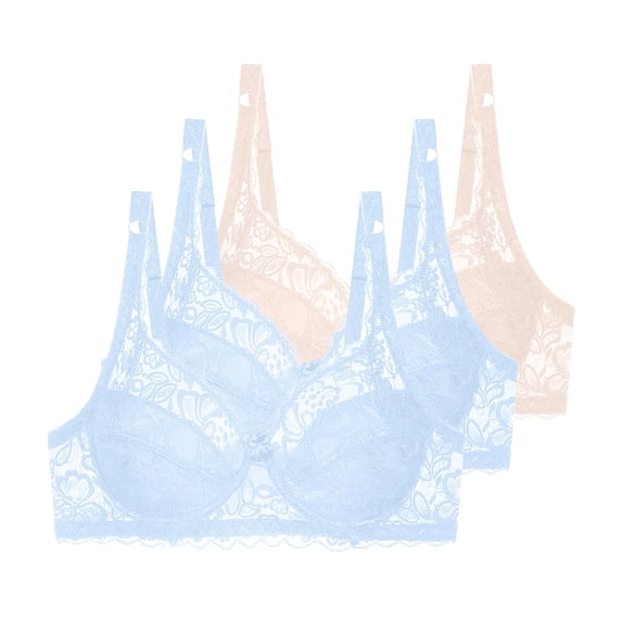 Cavosen Running Bras for Women Plus Size Supportive Bras Push Up Full Coverage Padded Stretch Bralettes Wide Straps Breathable Underwear