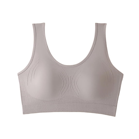 Cavosen Seamless Bras Back Smoothing Supportive Bras Push Up Solid Stretch Bralettes Wide Straps Breathable Tshirt Sleep Underwear