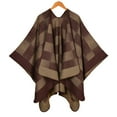 thumbnail image 1 of Cavosen Shawls and Wraps for Evening Dresses Elegant Plaid Soft Warm Open Front Scarves Versatile Winter Everyday Wear, 1 of 3
