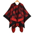 thumbnail image 1 of Cavosen Shawls and Wraps for Evening Dresses Elegant Plaid Soft Warm Open Front Scarves Versatile Winter Everyday Wear, 1 of 3