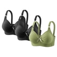 thumbnail image 1 of Cavosen Sleep Bras for Women Wireless Supportive Bras Push Up Full Coverage Padded Stretch Bralettes Wide Straps Comfortable Underwear, 1 of 7