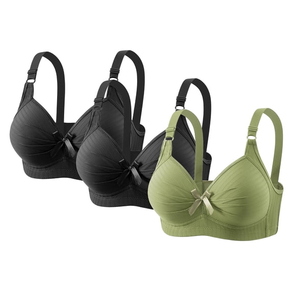 Cavosen Sleep Bras for Women Wireless Supportive Bras Push Up Full Coverage Padded Stretch Bralettes Wide Straps Comfortable Underwear