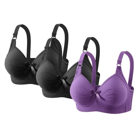 Cavosen Sleep Bras for Women Wireless Supportive Bras Push Up Full Coverage Padded Stretch Bralettes Wide Straps Comfortable Underwear