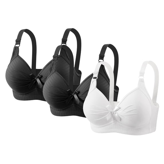 Cavosen Sleep Bras for Women Wireless Supportive Bras Push Up Full Coverage Padded Stretch Bralettes Wide Straps Comfortable Underwear