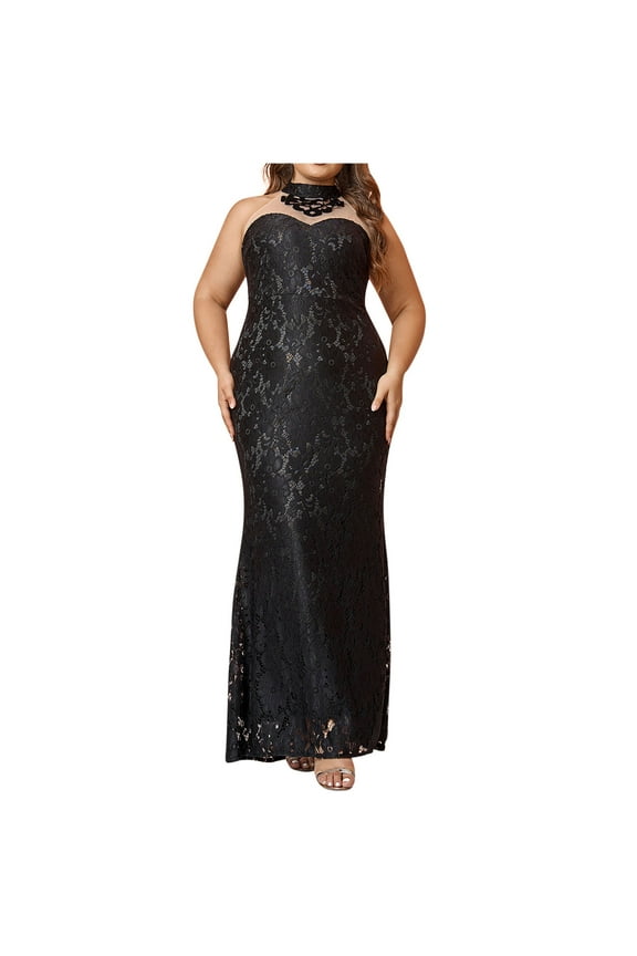 Sleeveless Maxi Dress for Women Sleeveless One Shoulder Maxi Evening Gowns Split Sequins Solid Ball Dress Elegant Wedding Guest Cocktail Party Dress