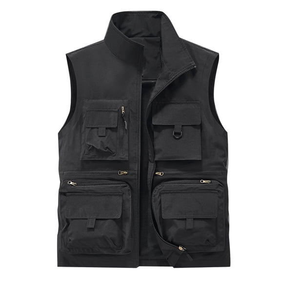 Cavosen Sport Jackets for Adults Lightweight Dry Faster Sleeveless Cargo Vest Thermal Solid Coat Fall Breathable Hiking Travel Tops