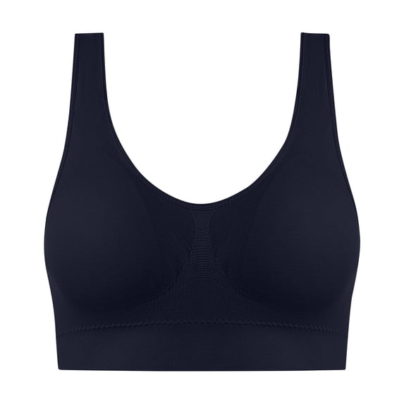 Cavosen Sports Bras for Women Large Bust Seamless Wireless Supportive Bras Push Up Full Coverage Bralettes Wide Straps Tshirt Comfortable Underwear