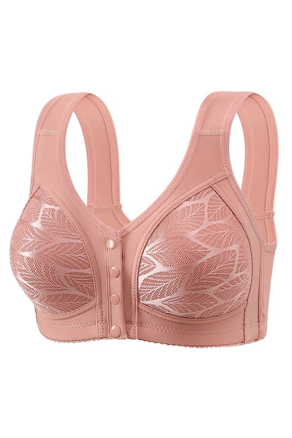 Sports Bras for Women Plus Size Lace Wireless Bras Push Up Full Coverage Stretch Bralettes Wide Straps Breathable Casual Underwear