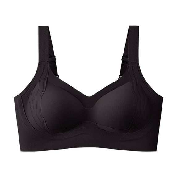 Cavosen Sports Bras for Women Plus Size Supportive Bras Push Up Full Coverage Stretch Bralettes Wide Straps Breathable Sleep Underwear