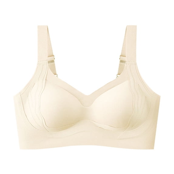 Cavosen Sports Bras for Women Plus Size Supportive Bras Push Up Full Coverage Stretch Bralettes Wide Straps Breathable Sleep Underwear