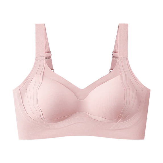 Cavosen Sports Bras for Women Plus Size Supportive Bras Push Up Full Coverage Stretch Bralettes Wide Straps Breathable Sleep Underwear