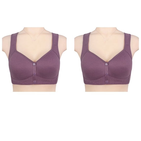 Cavosen Sports Bras for Women Plus Size Wireless Bras Push Up Full Coverage Stretch Bralettes Wide Straps Breathable Everyday Underwear