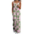 thumbnail image 1 of Cavosen St. Patrick's Day Plus Size Oversized Linen Jumpsuits Long Overalls with Pocket Print Lightweight Summer Holiday Rompers, 1 of 6
