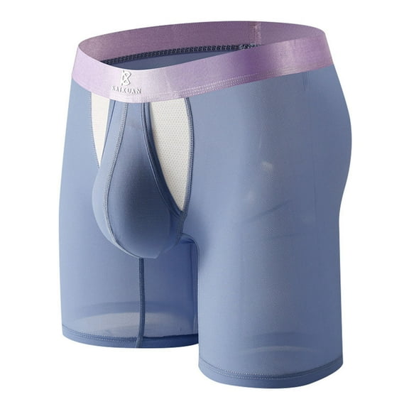 Cavosen Stretch Underwear for Men Breathable Seamless Mid Length Trunks Athletic Soft Comfortable Underpants 1Pack