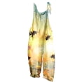thumbnail image 1 of Cavosen Swim Rompers for Women Oversized Yellow Jumpsuits Wide Leg Long Overalls with Pocket Daisies Summer Cute Rompers, 1 of 5