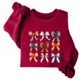 thumbnail image 1 of Cavosen Thanksgiving Day Lightweight Sweatshirts for Women Fleece Cute Funny Happy Knot Print Loose Orange Sweatshirts Long Sleeve Round Neck Pullover Shirts Grateful Clothes, 1 of 3