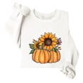 thumbnail image 1 of Cavosen Thanksgiving Day Womens Sweatshirts Crewneck Fleece Cute Funny Happy Pumpkin Sunflower Print Casual Orange Sweatshirts Long Sleeve Pullover Tops Grateful Fall Clothes, 1 of 3