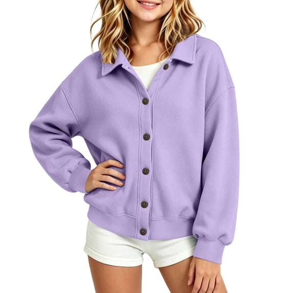 Cavosen Toddler's Jacket Long Sleeve Button Down Comfortable Coat Pull ...