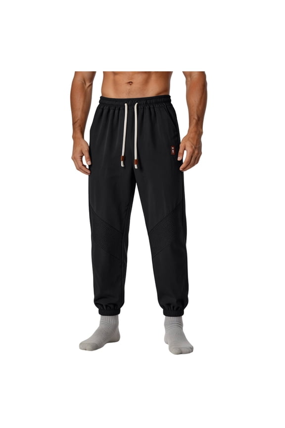 Track Pants Men Plus Size Mesh Dries Faster Jogger Pants Trousers Solid Lightweight Baggy Trendy Pants