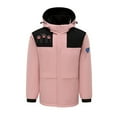 thumbnail image 1 of Cavosen Unisexs Heated Hoodie Rain Coats 4 Heating Zones 1 Temperature Mode Coat USB Electric Intelligent Constant Windproof Long Sleeve Zipper Jacket Dog Paw Print Outerwear with Pocket, 1 of 3