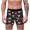 thumbnail image 1 of Cavosen Valentine's Day Mens Underwear Quick Dry Breathable Cool Seamless Heart Waistband Briefs Lightweight Summer Comfortable Underpants, 1 of 7
