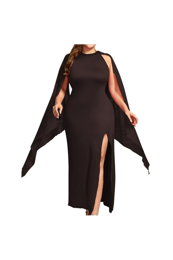 Wedding Guest Dress Fall Long Sleeve Maxi Evening Gowns Split Sequins Tassel Ball Dress Elegant Vintage Wedding Guest Cocktail Party Dress