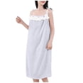 thumbnail image 1 of Cavosen Winter Robes for Women Lightweight Fuzzy Fleece Warm Sleeveless Bathrobe Soft Comfortable Casual Housecoat, 1 of 4
