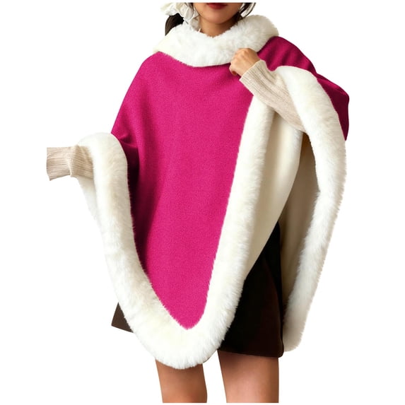 Cavosen Winter Shawl Fleece Elegant Wraps Solid Soft Thicken Warm Scarves Versatile Bridesmaid Wedding Fall Everyday Wear