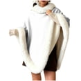 thumbnail image 1 of Cavosen Winter Shawl Fleece Elegant Wraps Solid Soft Thicken Warm Scarves Versatile Bridesmaid Wedding Fall Everyday Wear, 1 of 6