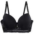 thumbnail image 1 of Cavosen Wireless Bras Plus Size Supportive Bras Push Up Solid Stretch Bralettes Spaghetti Strap Breathable Comfortable Underwear, 1 of 3